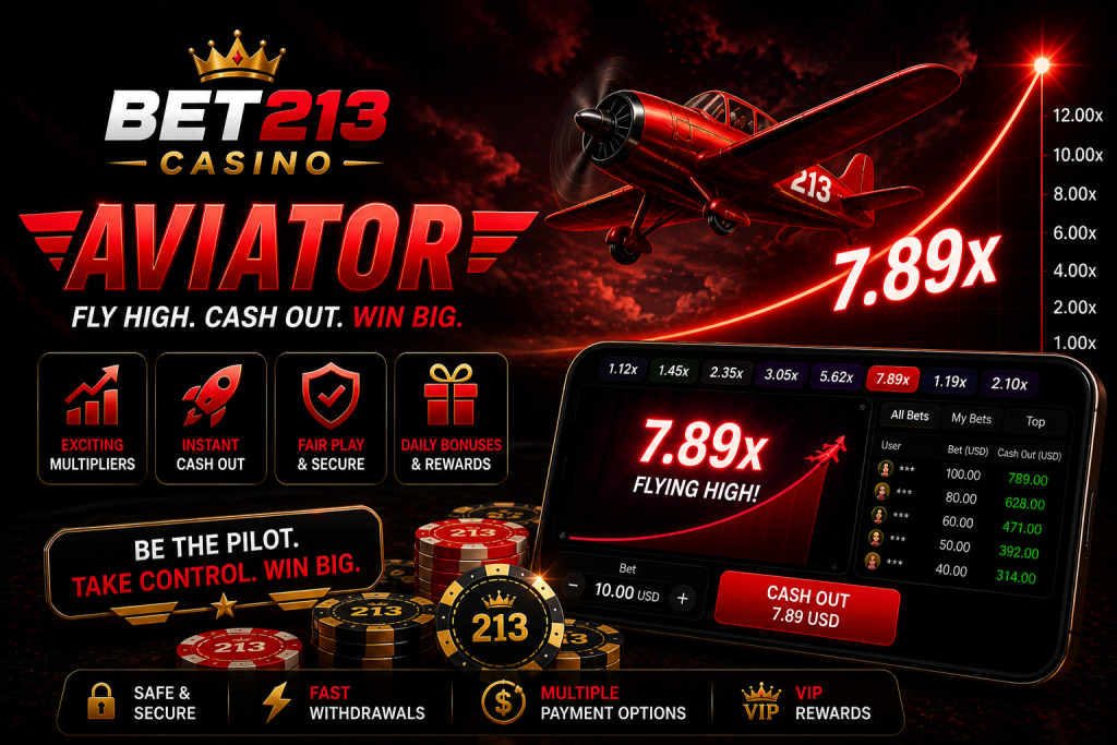 Red airplane flying upward with multiplier graph and casino chips